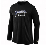 Milwaukee Brewers Long Sleeve T-Shirt Black