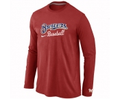 Milwaukee Brewers Long Sleeve T-Shirt RED