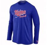 Minnesota Twins Long Sleeve T-Shirt Blue