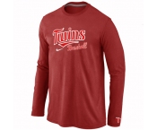 Minnesota Twins Long Sleeve T-Shirt RED