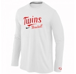 Minnesota Twins Long Sleeve T-Shirt White