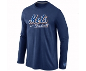 New York Mets Long Sleeve T-Shirt D.Blue