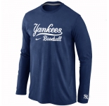 New York Yankees Long Sleeve T-Shirt D.Blue