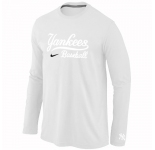 New York Yankees Long Sleeve T-Shirt white