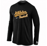 Oakland Athletics Long Sleeve T-Shirt Black