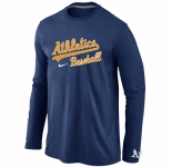 Oakland Athletics Long Sleeve T-Shirt D.Blue
