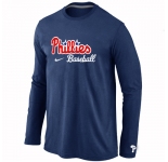 Philadelphia Phillies Long Sleeve T-Shirt D.blue