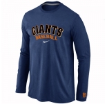 San Francisco Giants Long Sleeve T-Shirt D.Blue