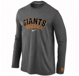 San Francisco Giants Long Sleeve T-Shirt D.Grey