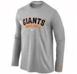 San Francisco Giants Long Sleeve T-Shirt Grey