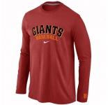 San Francisco Giants Long Sleeve T-Shirt RED