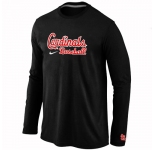 St. Louis Cardinals Long Sleeve T-Shirt Black