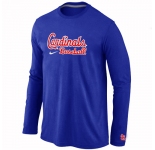 St. Louis Cardinals Long Sleeve T-Shirt Blue