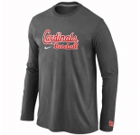 St. Louis Cardinals Long Sleeve T-Shirt D.Grey