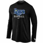 Tampa Bay Rays Long Sleeve T-Shirt Black