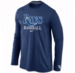 Tampa Bay Rays Long Sleeve T-Shirt D.Blue
