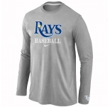 Tampa Bay Rays Long Sleeve T-Shirt Grey