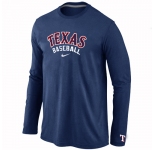 Texas Rangers Long Sleeve T-Shirt D.Blue