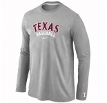 Texas Rangers Long Sleeve T-Shirt Grey