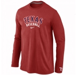 Texas Rangers Long Sleeve T-Shirt RED