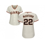 Women San Francisco Giants #22 Andrew McCutchen Cream Home Stitched MLB Jersey