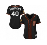 Women's Majestic San Francisco Giants #40 Madison Bumgarner Authentic Black 2017 Spring Training Cool Base MLB Jersey