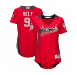 Women's Majestic San Francisco Giants #9 Brandon Belt Game Red National League 2018 MLB All-Star MLB Jersey