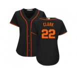Women's San Francisco Giants #22 Will Clark Black Alternate Stitched MLB Jersey