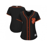 Women's San Francisco Giants Blank Black Alternate Stitched MLB Jersey
