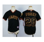 Youth MLB san francisco giants #28 Buster Posey Black jerseys