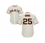 Youth San Francisco Giants #25 Barry Bonds Cream Cool Base Stitched MLB Jersey