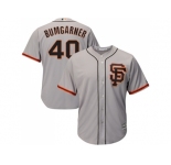 Youth San Francisco Giants #40 Madison Bumgarner Grey Road 2 Cool Base Stitched MLB Jersey
