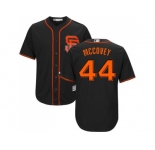 Youth San Francisco Giants #44 Willie McCovey Black Alternate Cool Base Stitched MLB Jersey