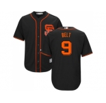 Youth San Francisco Giants #9 Brandon Belt Black Alternate Cool Base Stitched MLB Jersey