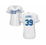 Women's Majestic Kansas City Royals #39 Jason Hammel Authentic White Home Cool Base MLB Jersey