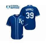 Youth Majestic Kansas City Royals #39 Jason Hammel Replica Blue Alternate 2 Cool Base MLB Jersey