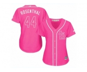 Women's Majestic St. Louis Cardinals #44 Trevor Rosenthal Replica Pink Fashion Cool Base MLB Jersey
