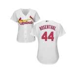 Women's St.Louis Cardinals #44 Trevor Rosenthal White Home Stitched MLB Jersey