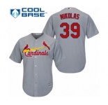 Youth Majestic St. Louis Cardinals #39 Miles Mikolas Authentic Grey Road Cool Base MLB Jersey