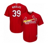 Youth Majestic St. Louis Cardinals #39 Miles Mikolas Authentic Red Alternate Cool Base MLB Jersey