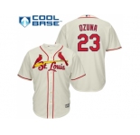 Youth St.Louis Cardinals #23 Marcell Ozuna Cream Cool Base Stitched MLB Jersey
