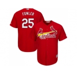 Youth St.Louis Cardinals #25 Dexter Fowler Red Cool Base Stitched MLB Jersey