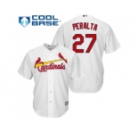 Youth St.Louis Cardinals #27 Jhonny Peralta White Cool Base Stitched MLB Jersey