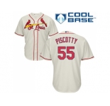 Youth St.Louis Cardinals #55 Stephen Piscotty Cream Cool Base Stitched MLB Jersey