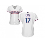 Women's Texas Rangers #17 Shin-Soo Choo White Home Stitched MLB Jersey