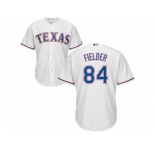 Youth Majestic Texas Rangers #84 Prince Fielder Replica White Home Cool Base MLB Jersey