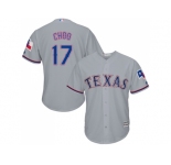 Youth Texas Rangers #17 Shin-Soo Choo Grey Cool Base Stitched MLB Jersey