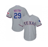 Youth Texas Rangers #29 Adrian Beltre Grey Cool Base Stitched MLB Jersey