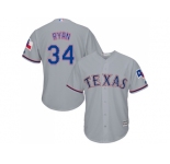 Youth Texas Rangers #34 Nolan Ryan Grey Cool Base Stitched MLB Jersey
