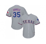 Youth Texas Rangers #35 Cole Hamels Grey Cool Base Stitched MLB Jersey